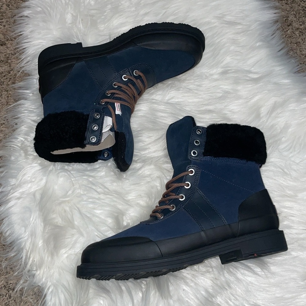 Hunter Commando Insulated Shearling Lined Suede L… - image 7